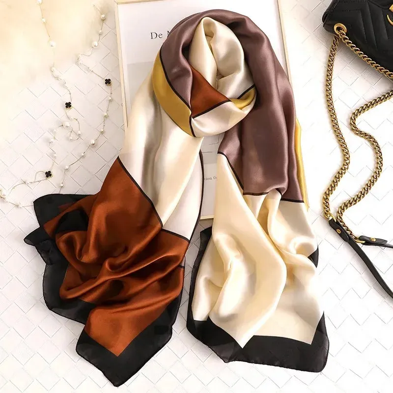 180*90cm Fashion Luxury Summer Beach Soft Silk Shawl Wrap