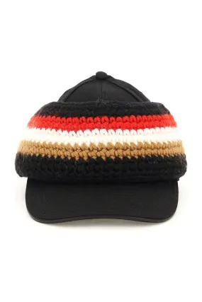 BASEBALL CAP WITH KNIT HEADBAND