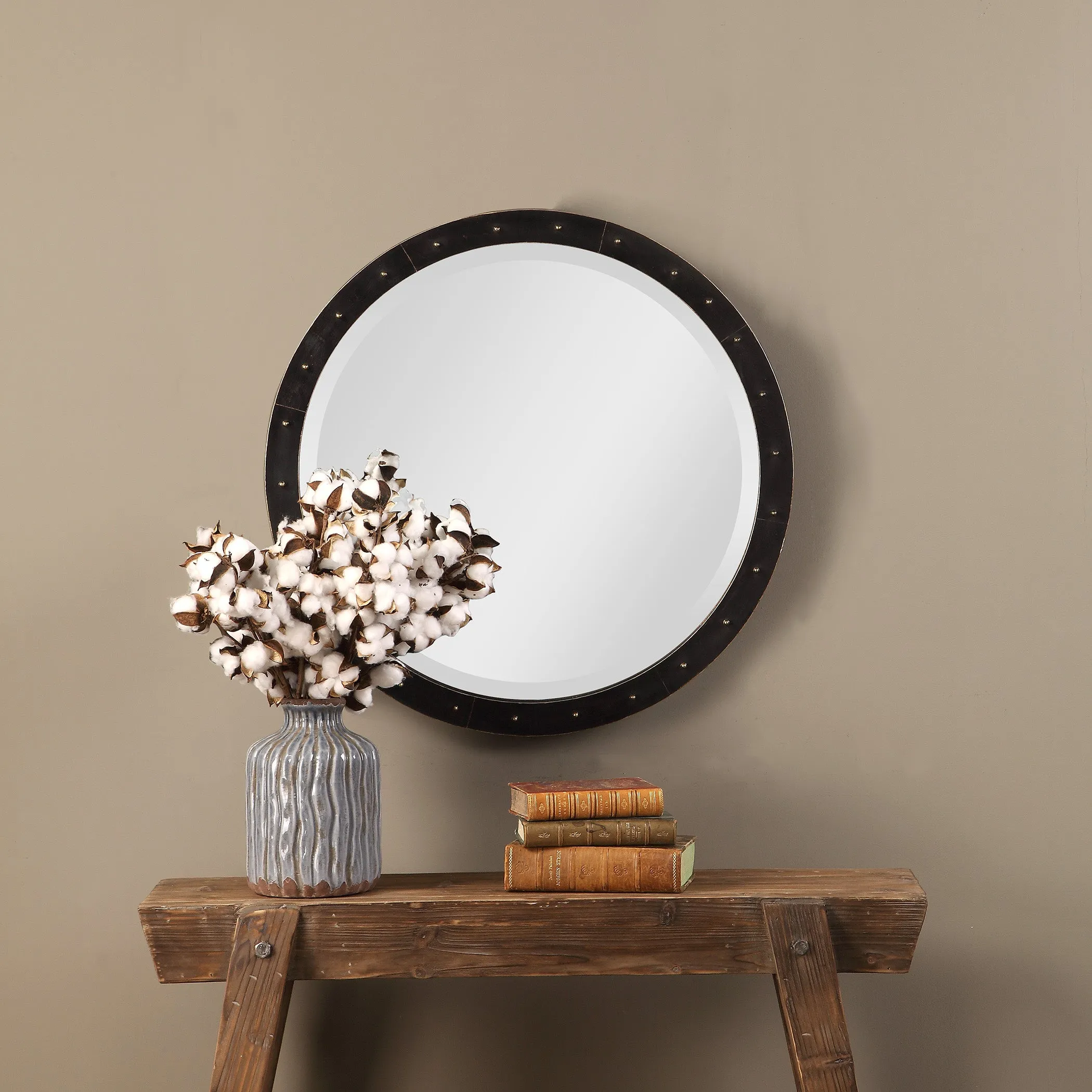 Beldon Round Industrial Mirror