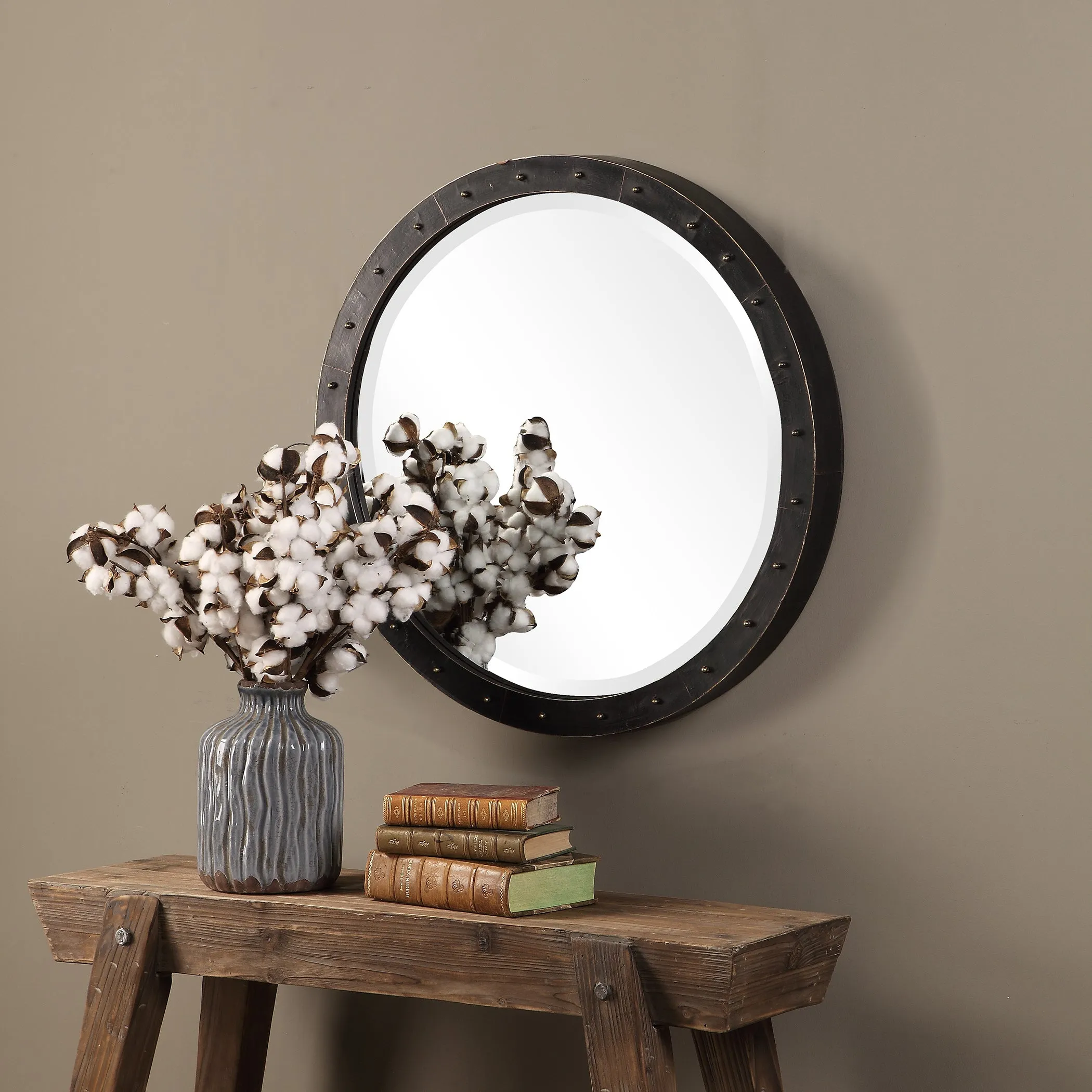 Beldon Round Industrial Mirror