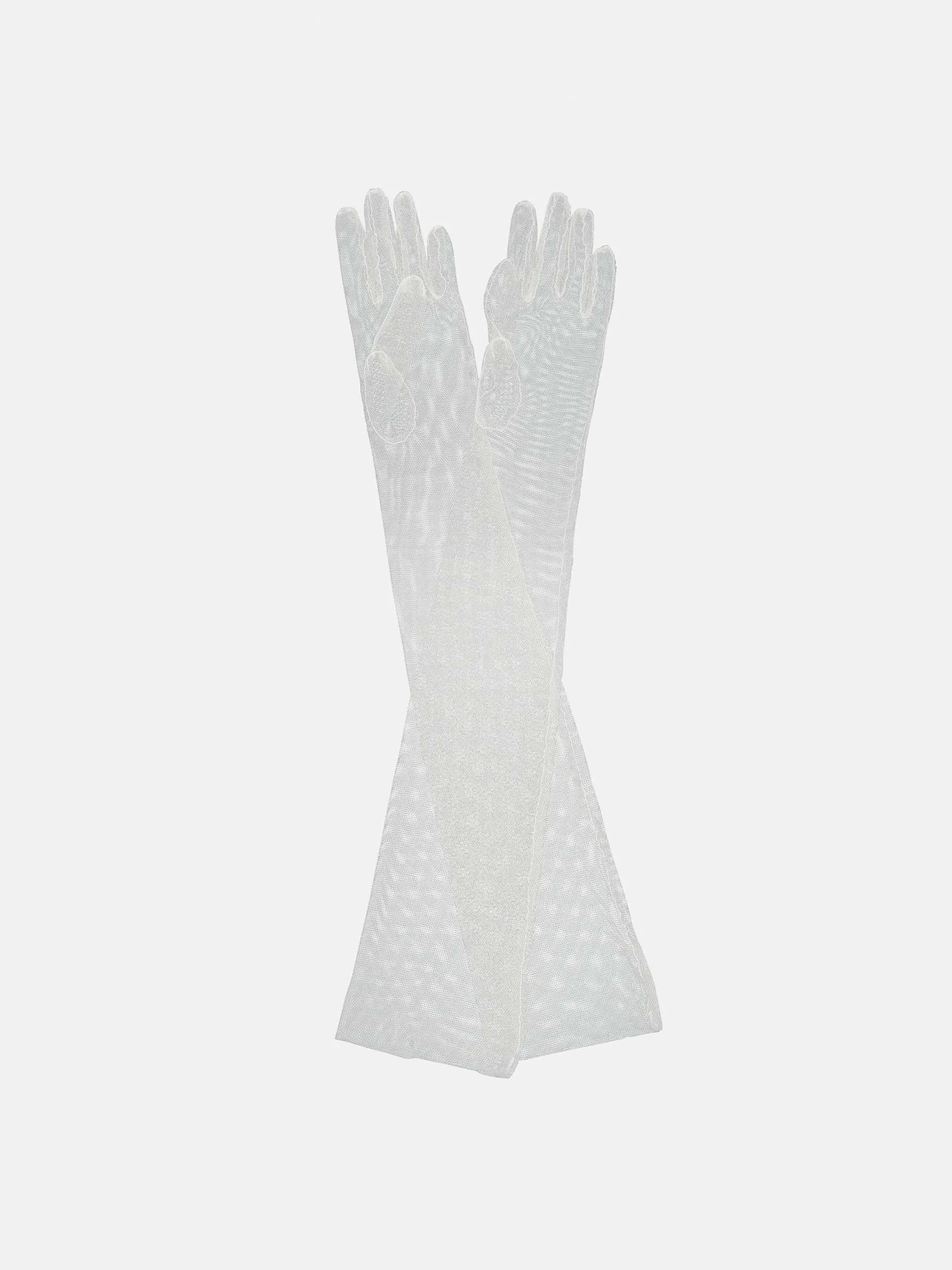 Bridal tulle gloves