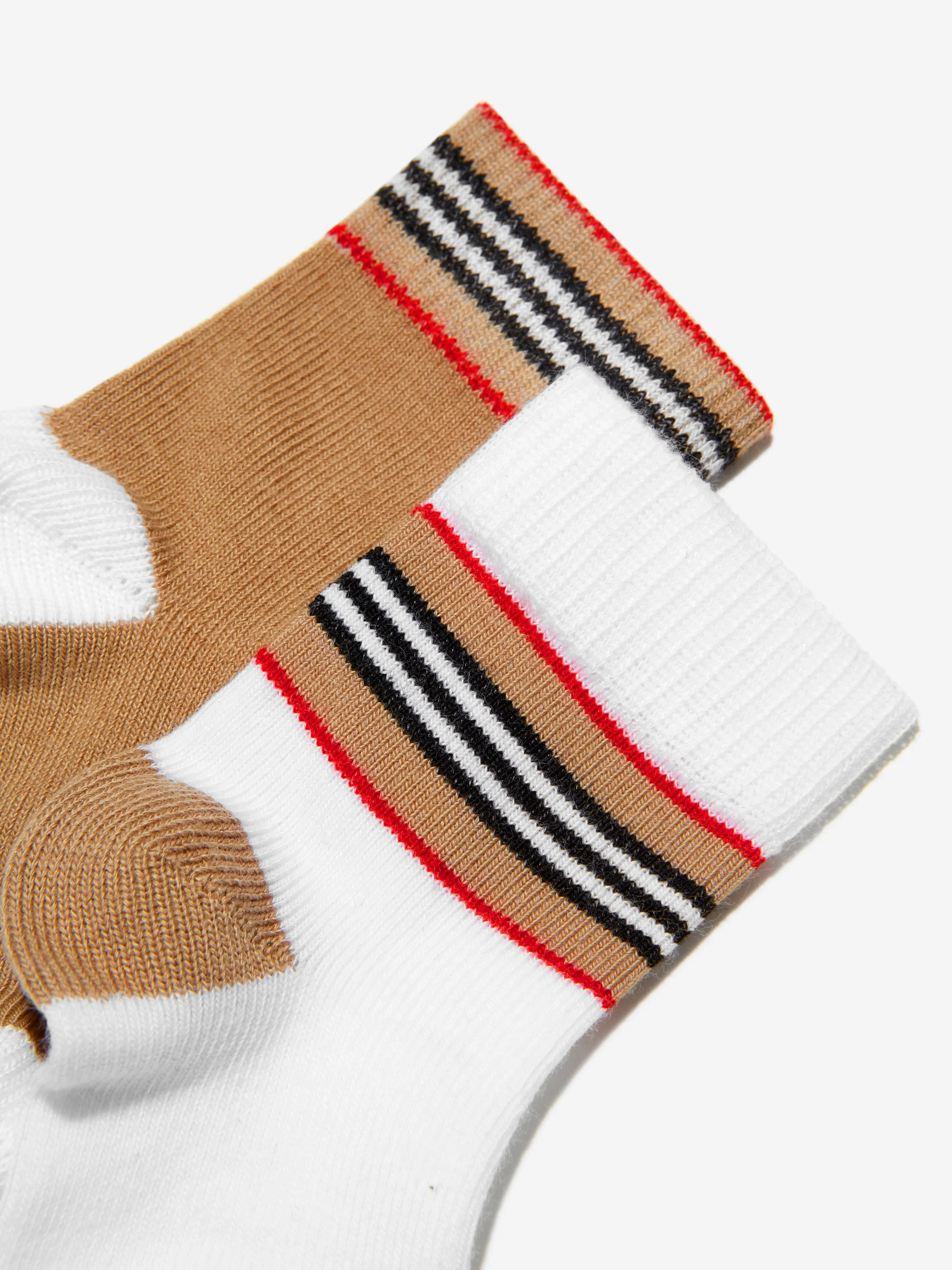 Burberry Baby Unisex Cotton Socks Set (2 Pack)