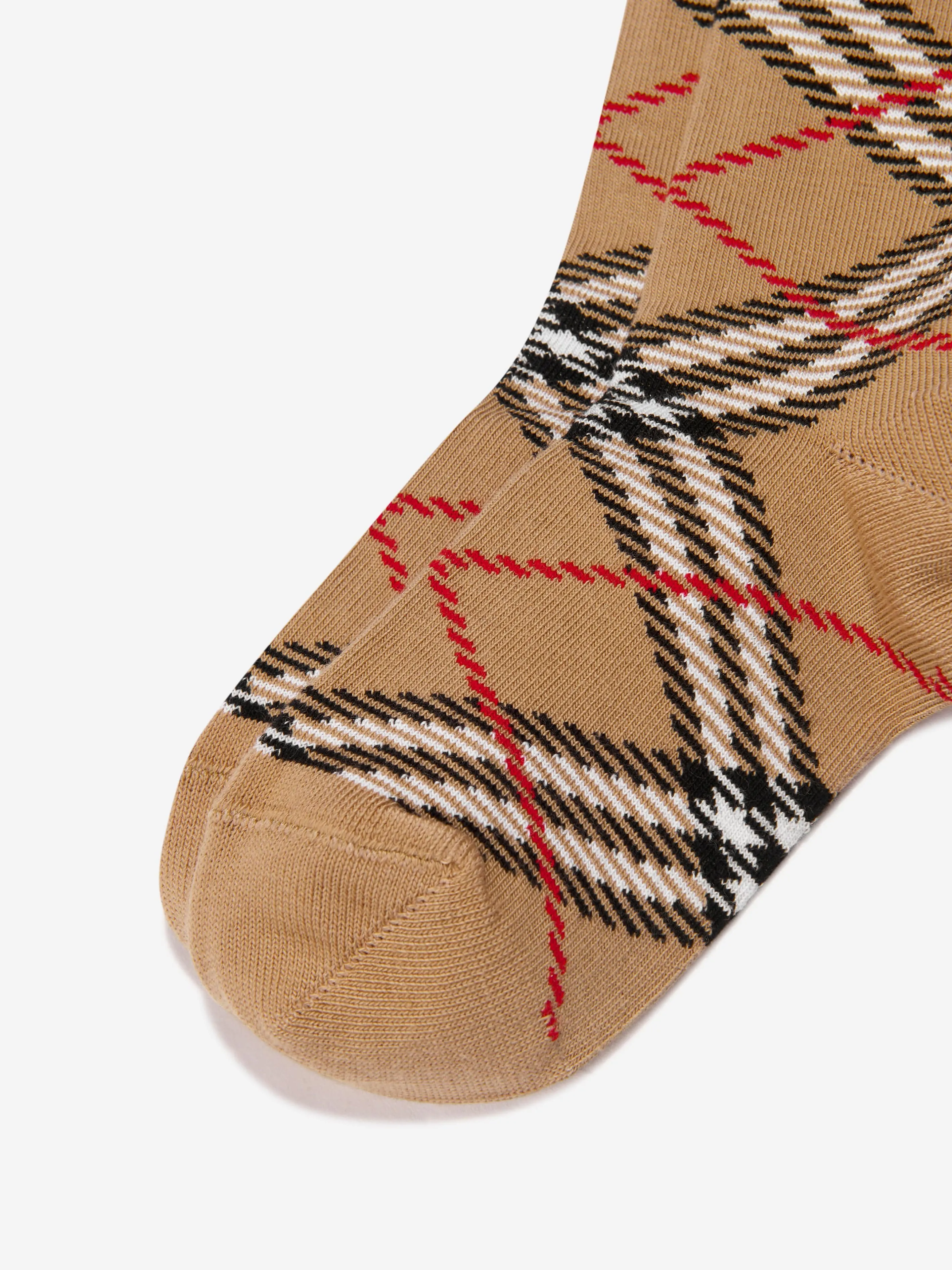 Burberry Kids Vintage Check Socks in Beige