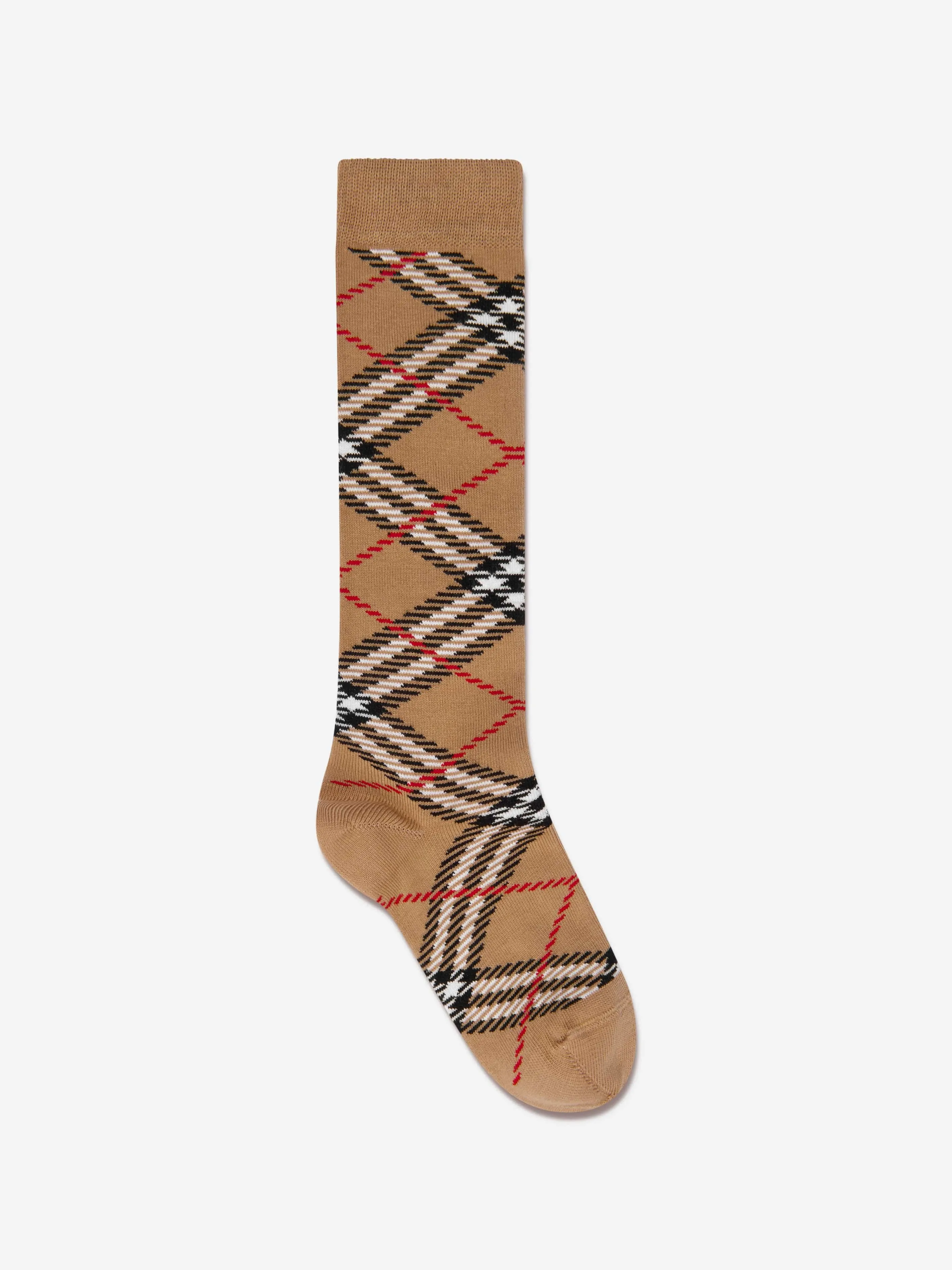 Burberry Kids Vintage Check Socks in Beige