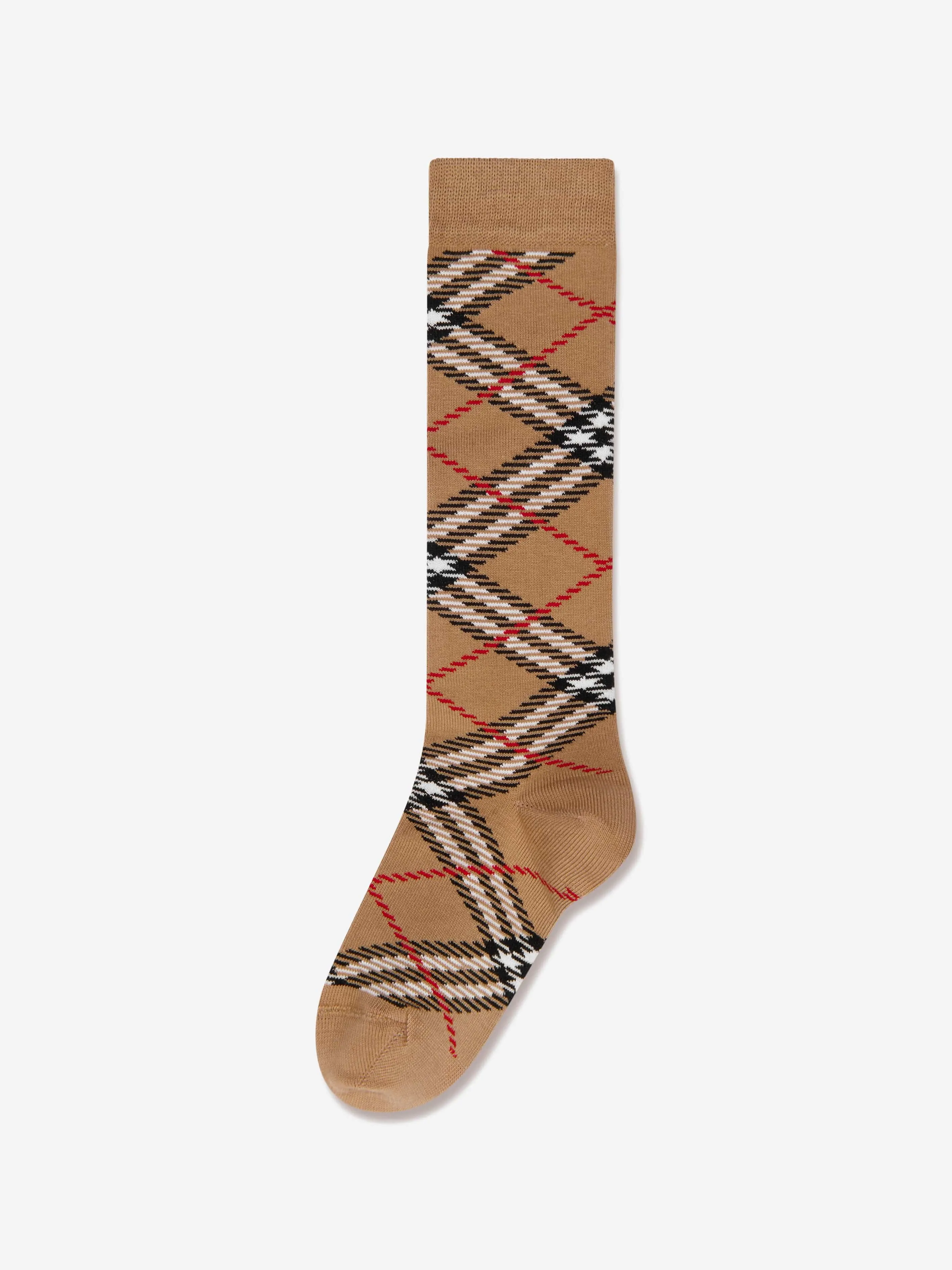 Burberry Kids Vintage Check Socks in Beige