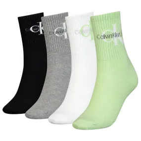 Calvin Klein Mint Combo 4pk Crew Socks