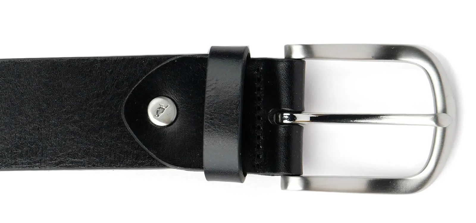 Casual Leather Belt Black