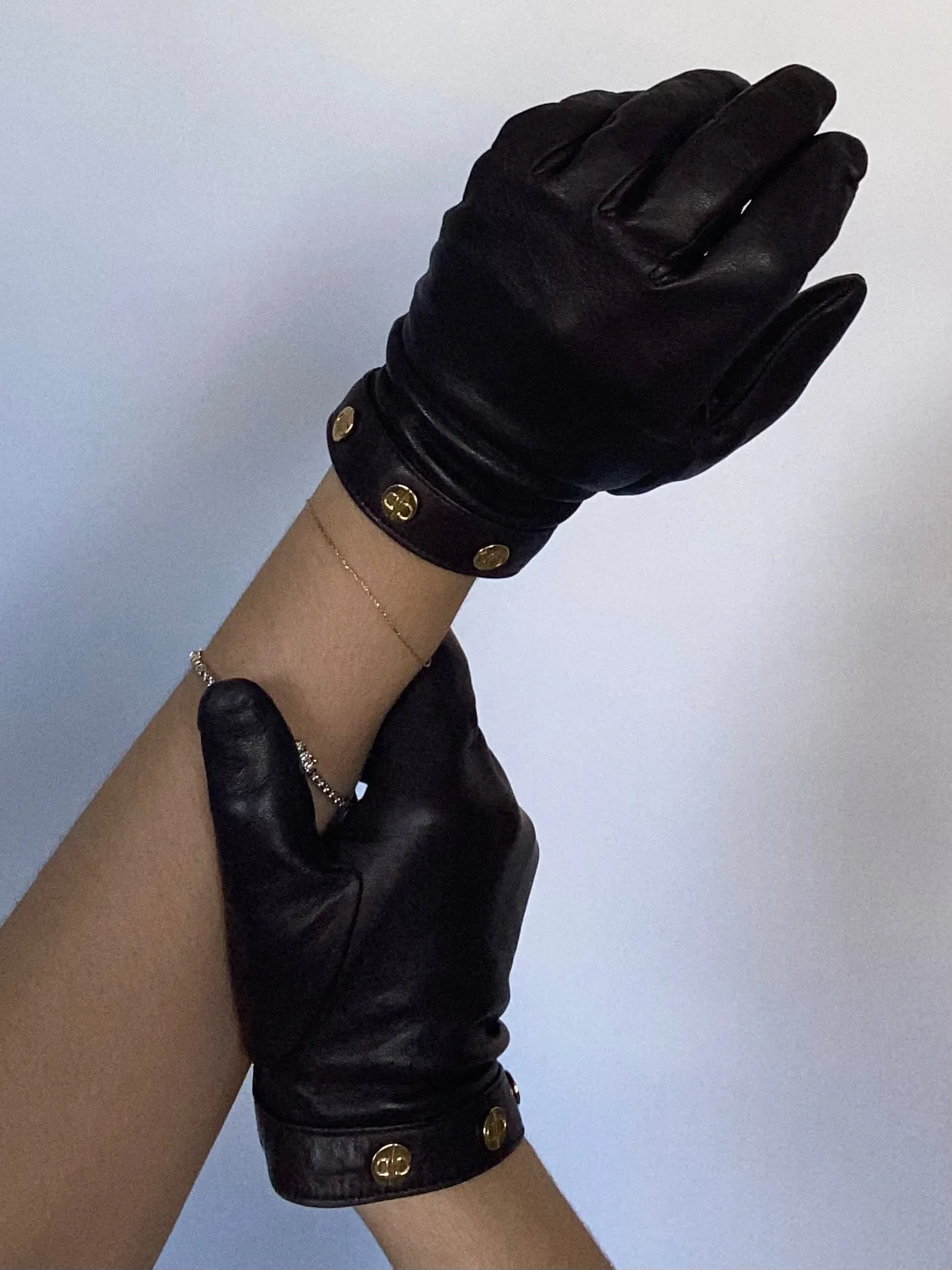 Christian Dior Leather Gloves Size 7.5