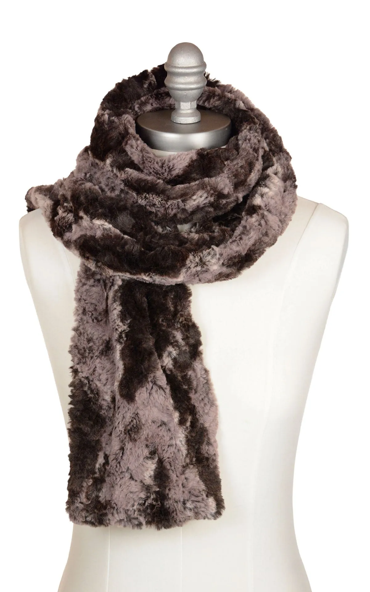 Classic Faux Fur Scarf - Luxury in Mocha