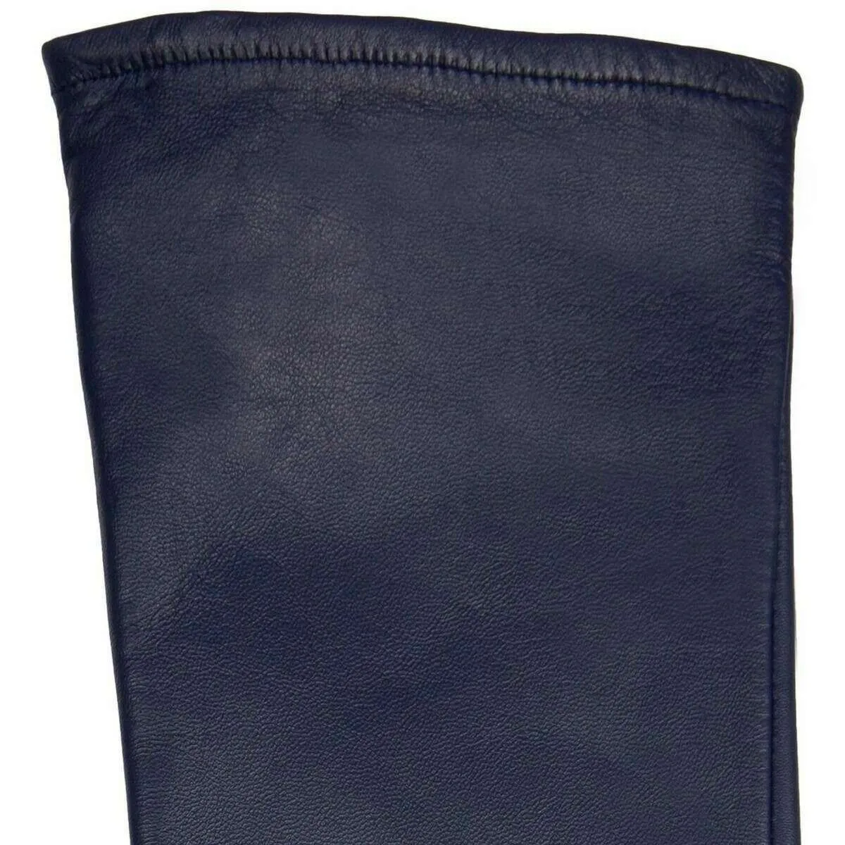 Dents Mia Single Point Long Leather Gloves - Navy