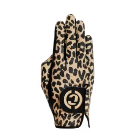 DESIGNER PRO WOMEN -BLACK/CHEETAH (RIGHT) Women's Golf Glove