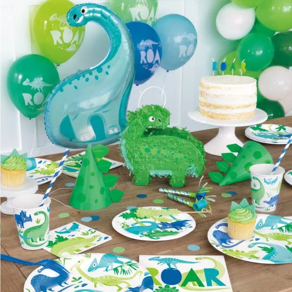 Dinosaur Birthday Party Hats x 8