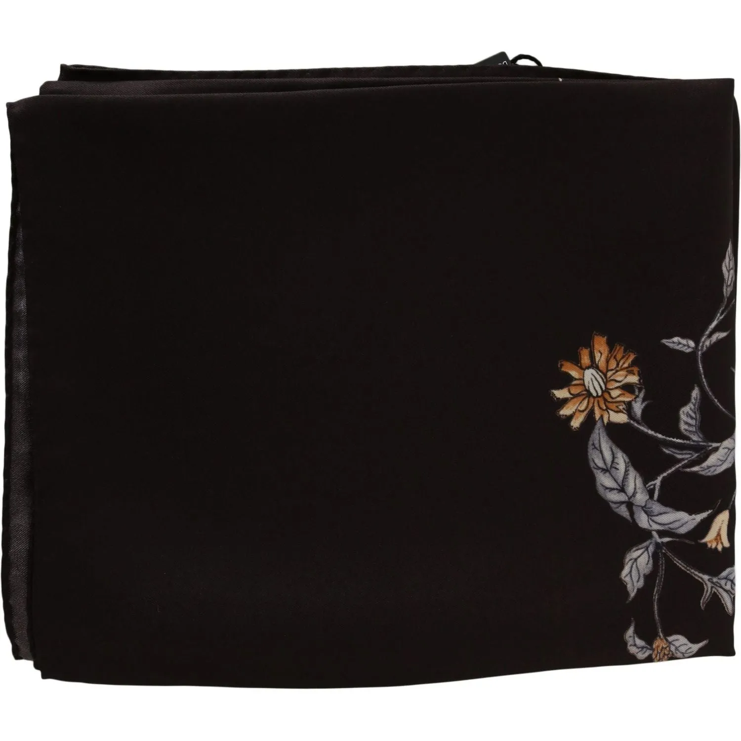 Dolce & Gabbana Elegant Silk Scarf Wrap in Luxe Brown