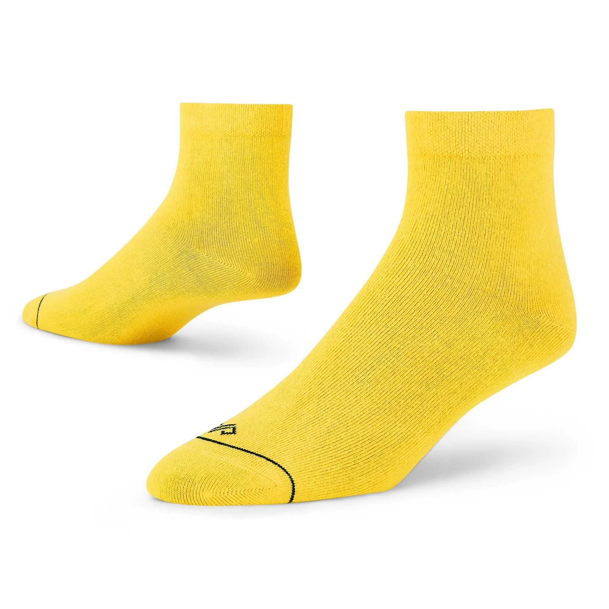 Elegant Solid Ankle Socks - Premium 4-Pair Collection