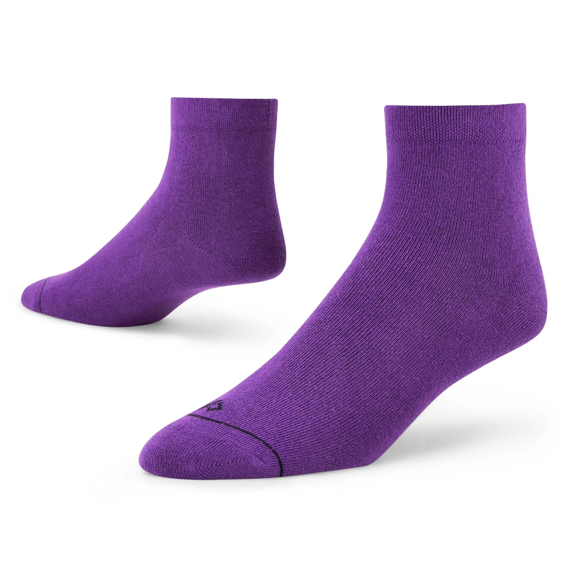 Elegant Solid Ankle Socks - Premium 4-Pair Collection