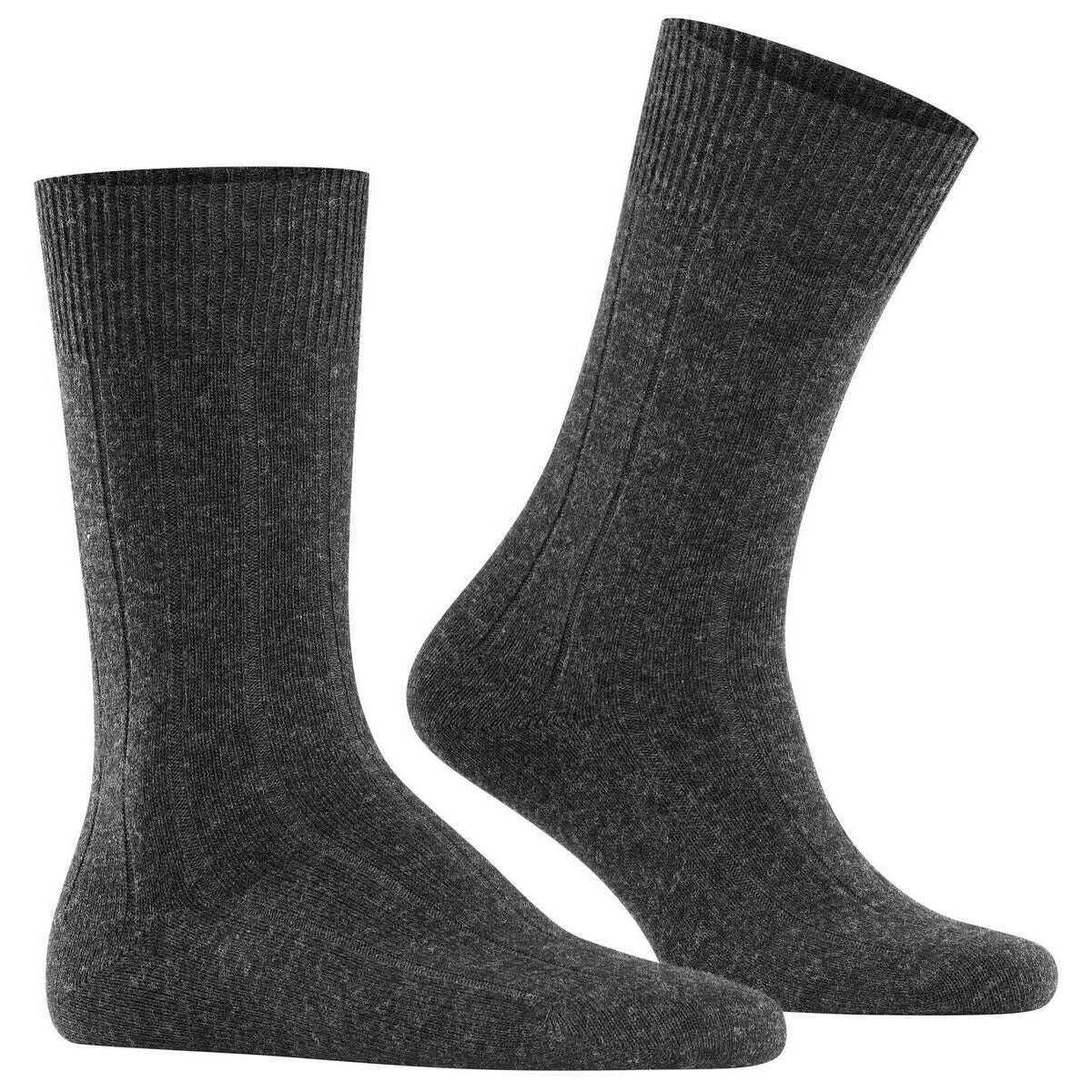 Falke Lhasa Rib Socks - Anthra Mel Grey