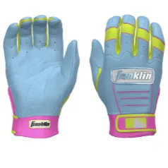 Franklin Youth CFX Pro Custom Batting Gloves Caribbean Baby Blue