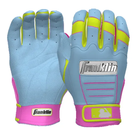 Franklin Youth CFX Pro Custom Batting Gloves Caribbean Baby Blue