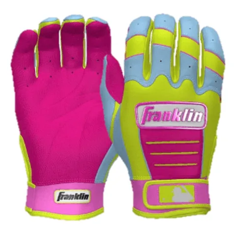 Franklin Youth CFX Pro Custom Batting Gloves Caribbean Yellow