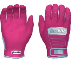 Franklin Youth CFX Pro Custom Batting Gloves Pink/Baby Blue