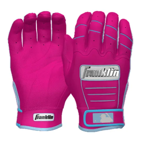 Franklin Youth CFX Pro Custom Batting Gloves Pink/Baby Blue