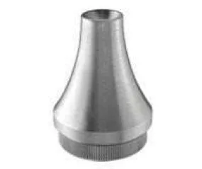 Interior Stainless Steel Decorative Semispherical End Cap for Handrail, M10 Thread