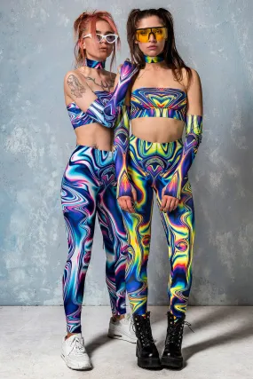 Jaded Liquid Tube Top Leggings Set