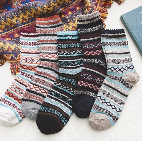 LATICIA | (5 PAIRS) WOOL BLEND SOCKS