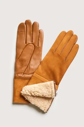 Leather Shearling Gloves