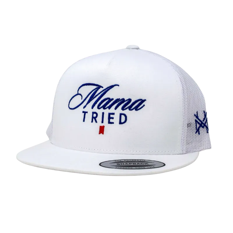 Mad Hatter Co Mama Tried Ultra Trucker Hat - 168 Richardson White - MHC-MAMATRIED