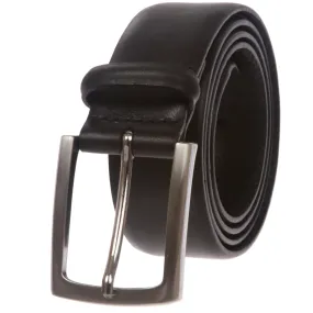 Men's Feather Edged Italian Leather Dress Belt