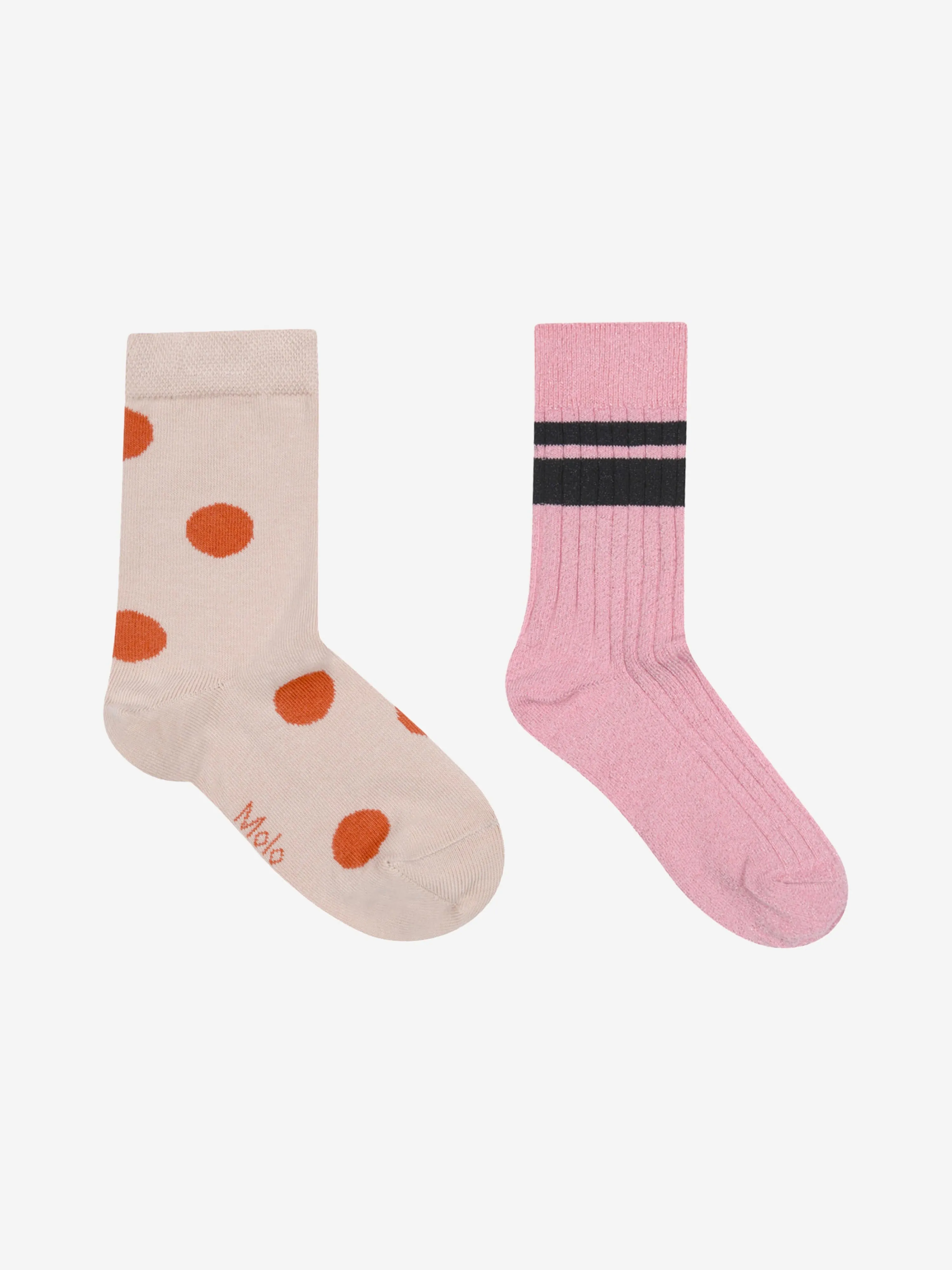 Molo Girls Cotton Socks Set (2 Pairs)