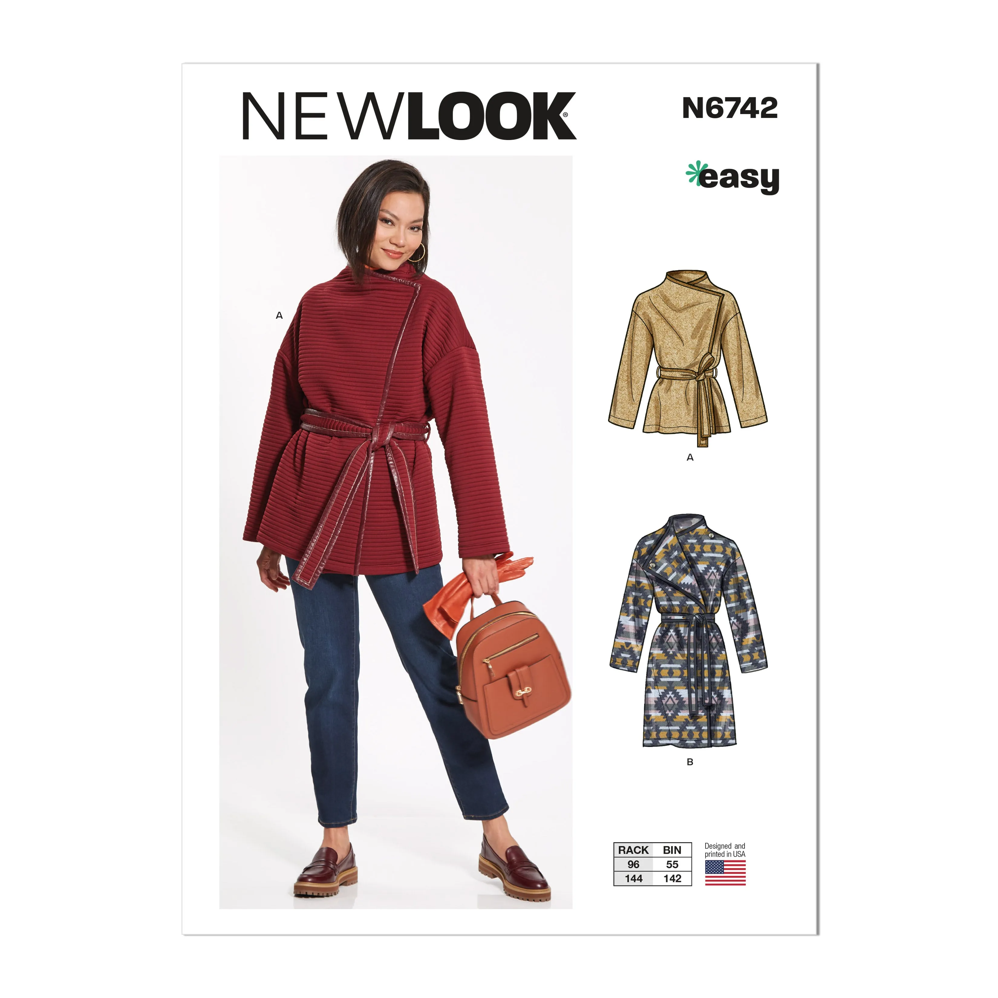 New Look Sewing Pattern 6742 Misses' Jacket and Coat