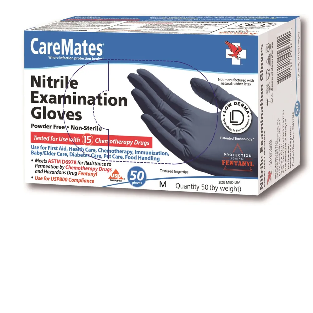 Nitrile Examination Gloves Latex Free & Powder Free Medical Grade Medium