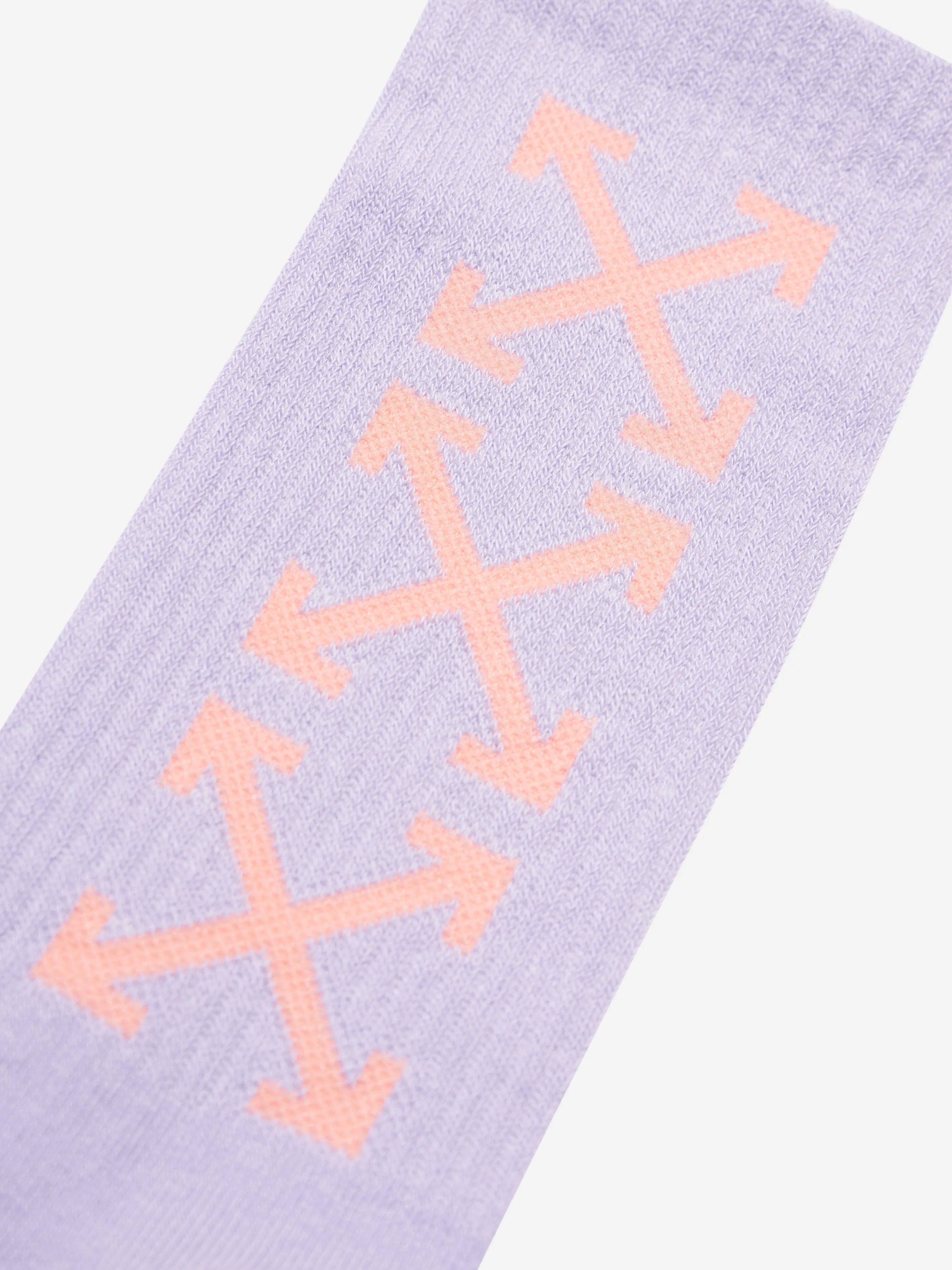 Off-White Girls Logo Arrow Socks in Lilac