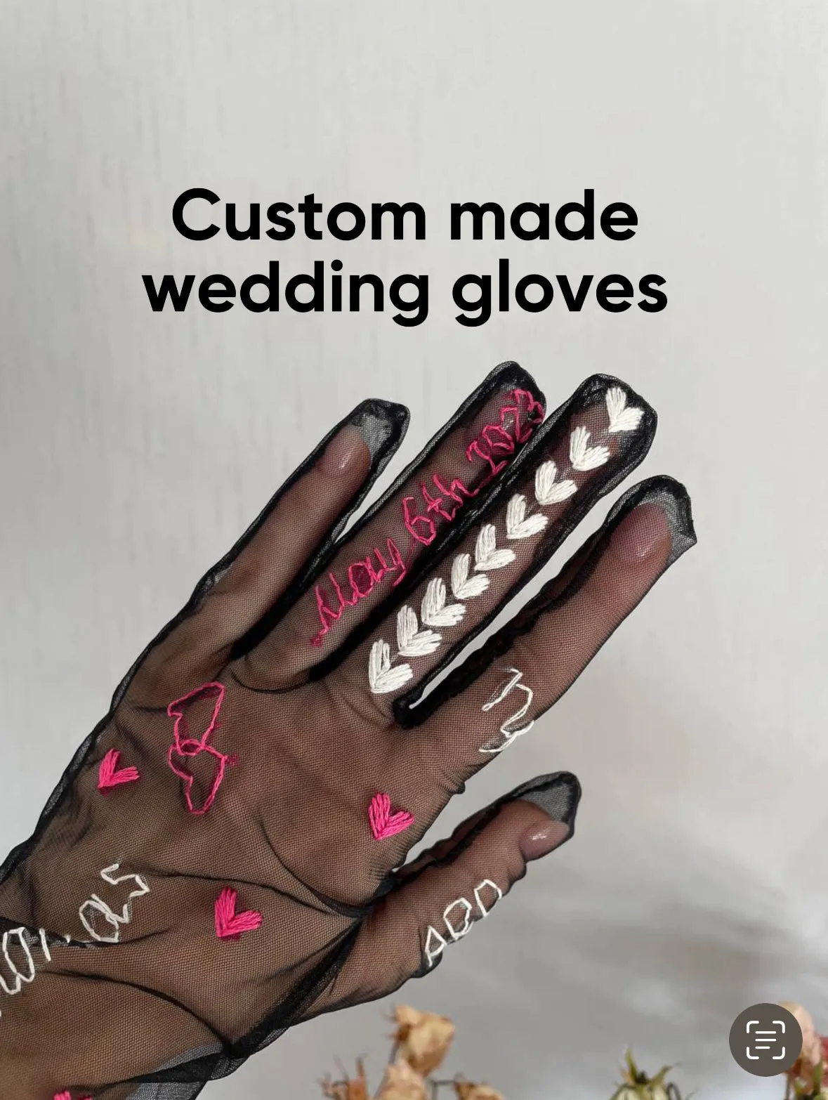 Order Your Custom Made Gloves with Hand Embroidery