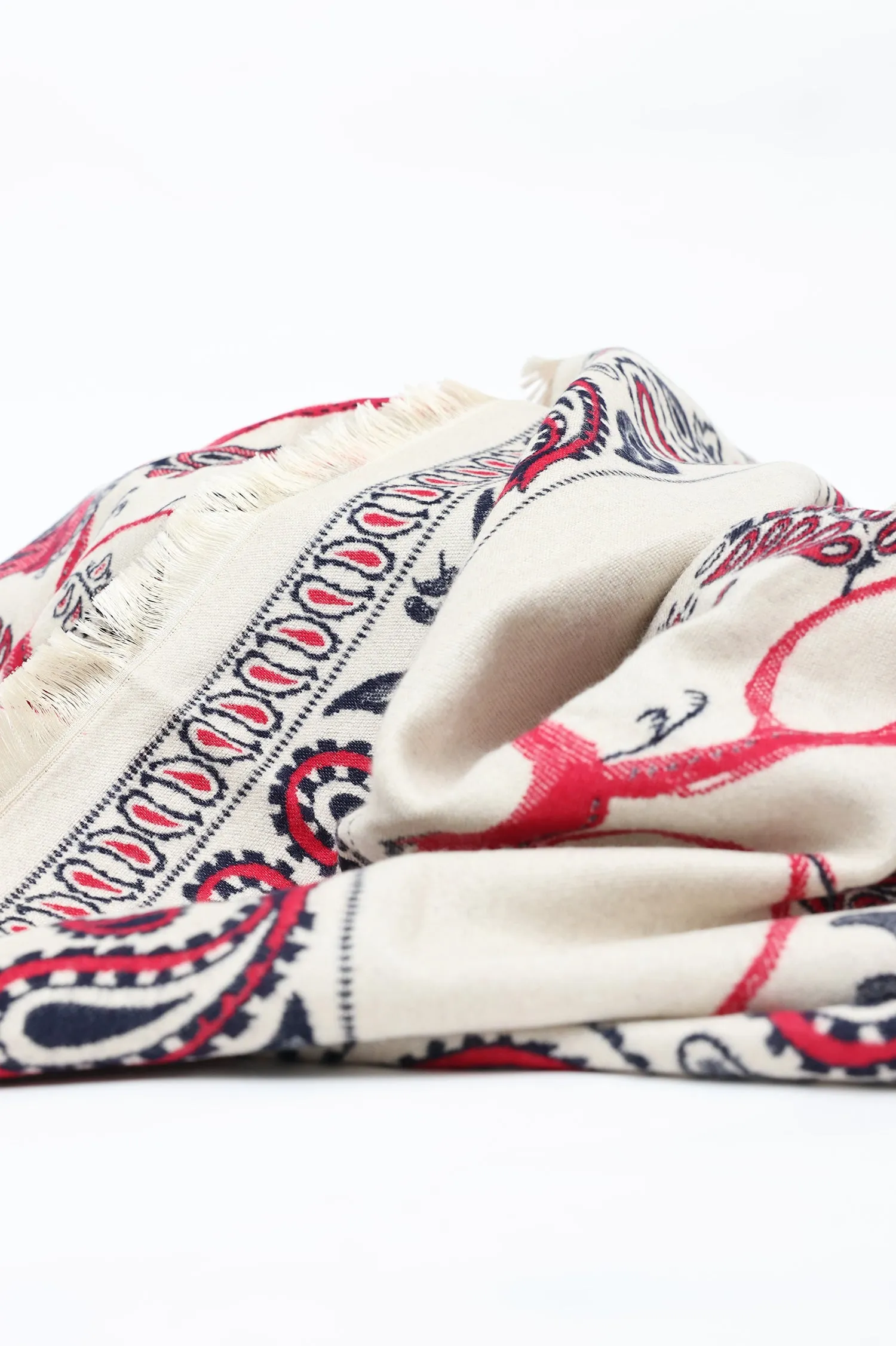 PAISLEY HERITAGE SCARF-BEIGE