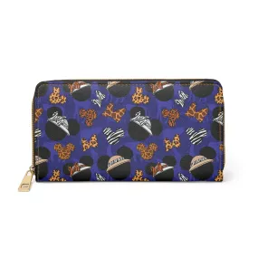 Safari Hats Zipper Wallet