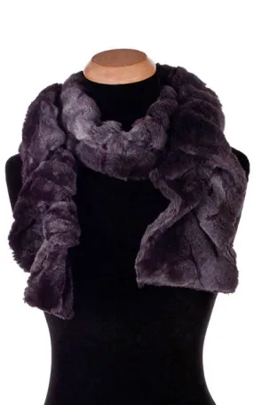 Scrunchy Scarf - Luxury Faux Fur in Aubergine Dream  (Sold Out!)