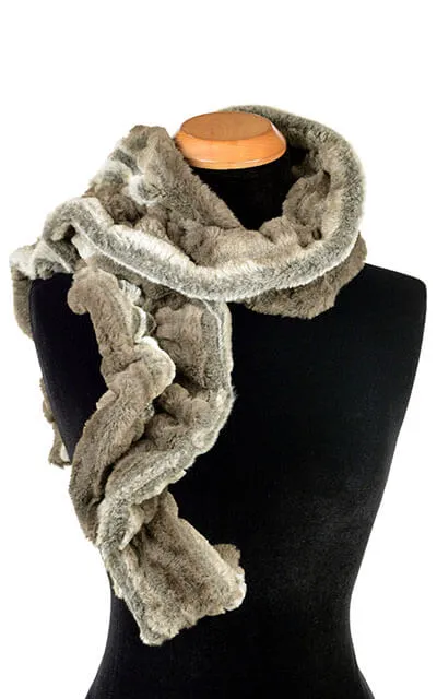 Scrunchy Scarf - Luxury Faux Fur in Willows Grove