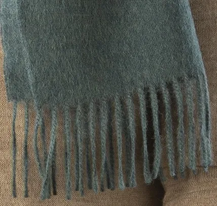 Solid Weave Brushed Alpaca Scarf