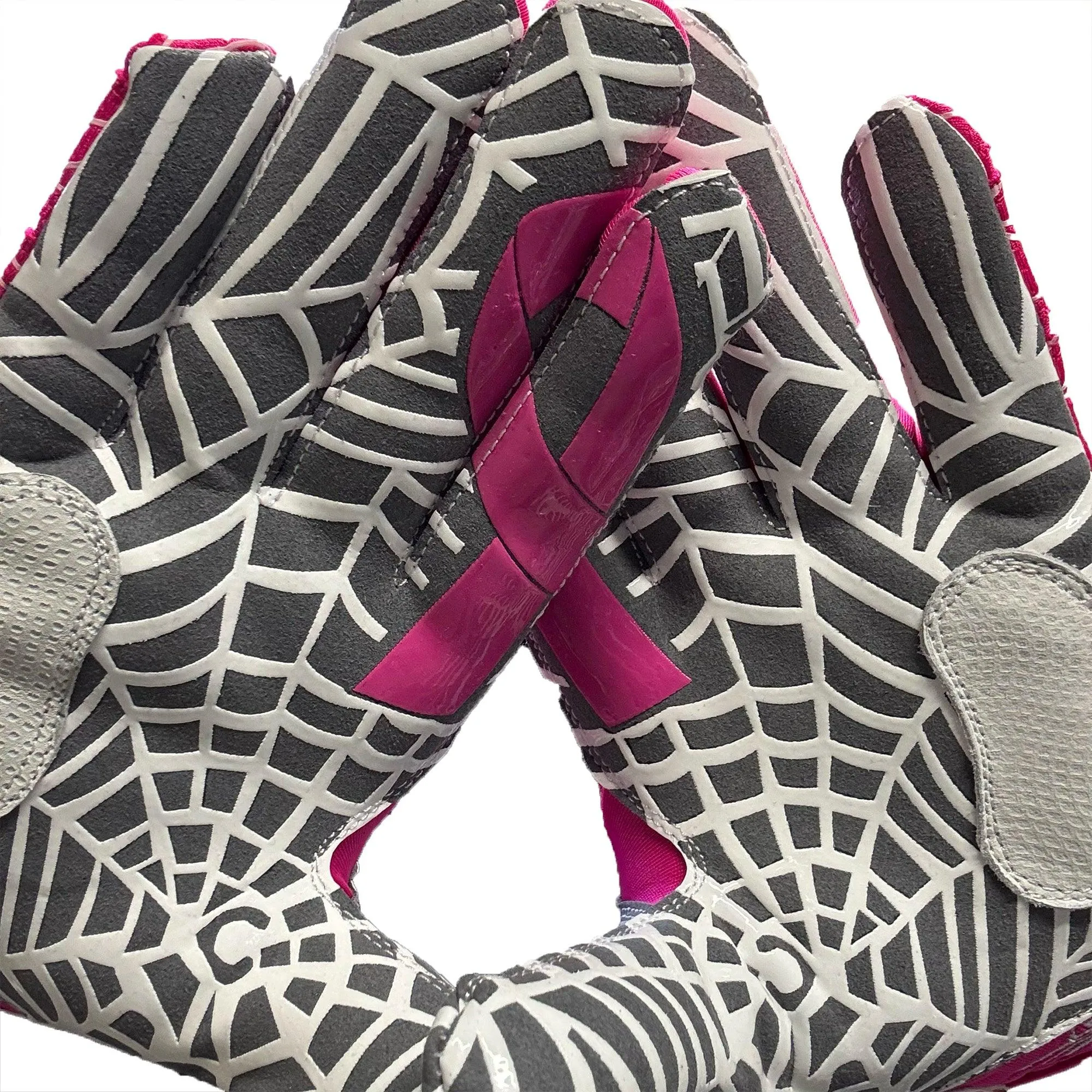 Spiderz HYBRID Limited Edition Batting Gloves - Pink Ribbon