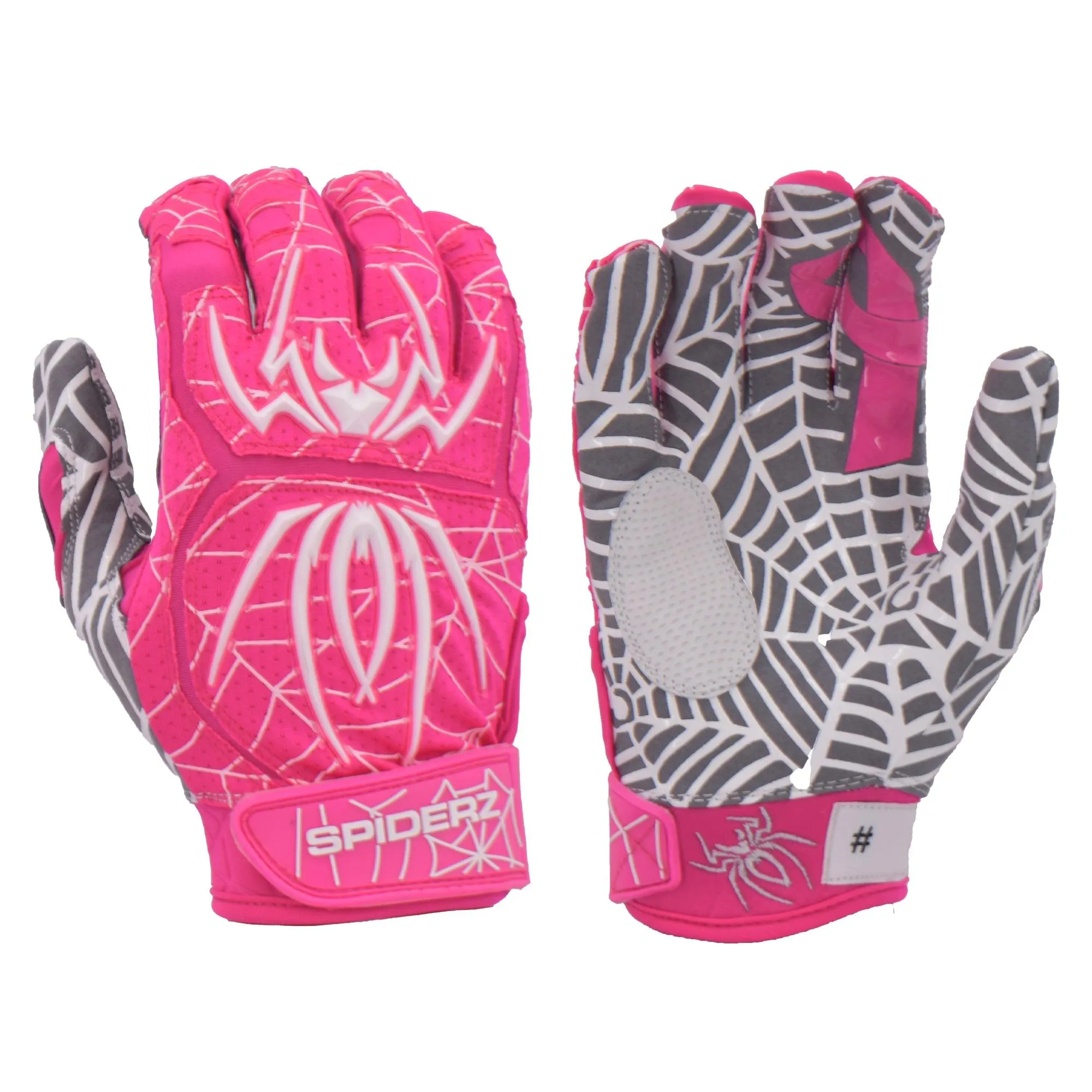 Spiderz HYBRID Limited Edition Batting Gloves - Pink Ribbon