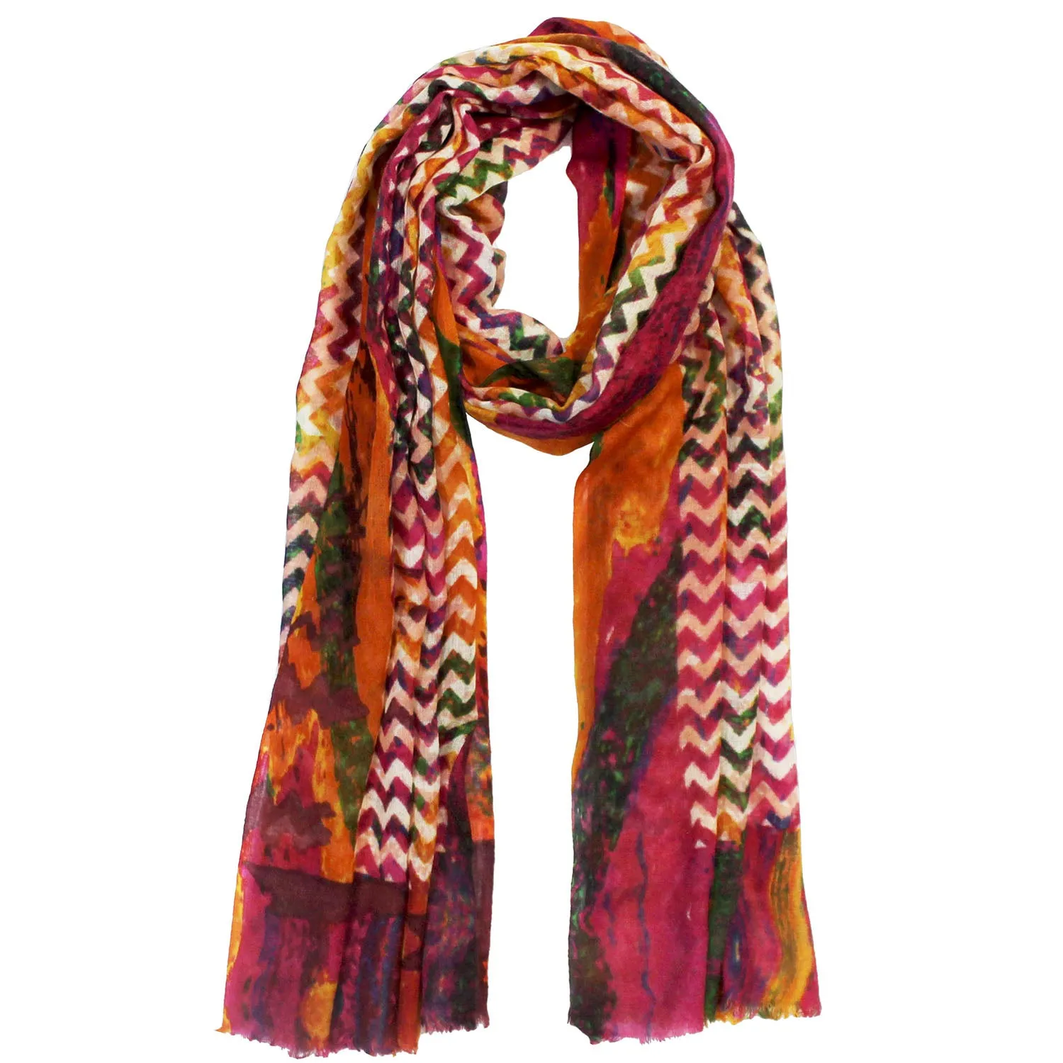 Tawny Zig Zag Serenade Scarf