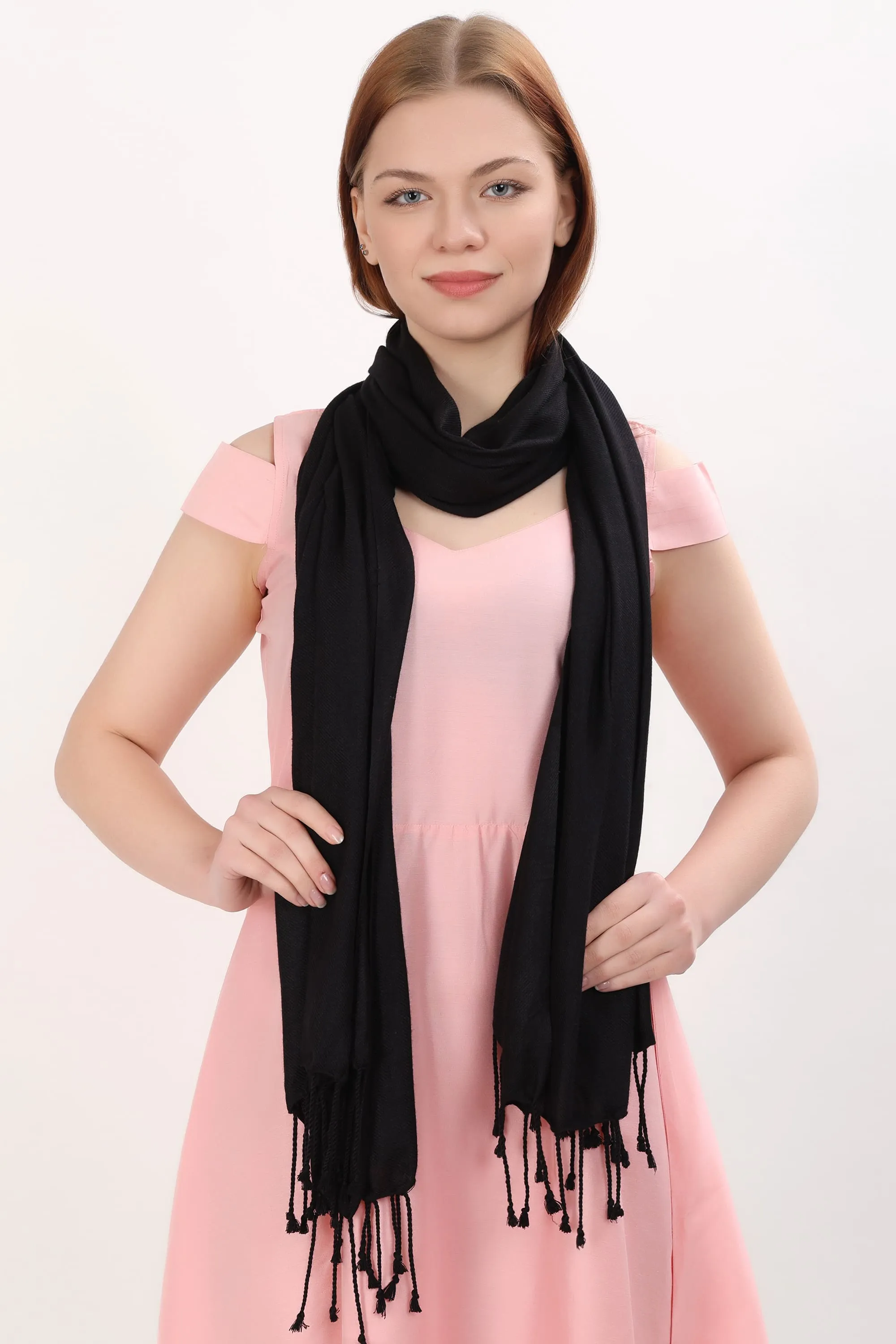 Women scarf shawl Black sun protection casual