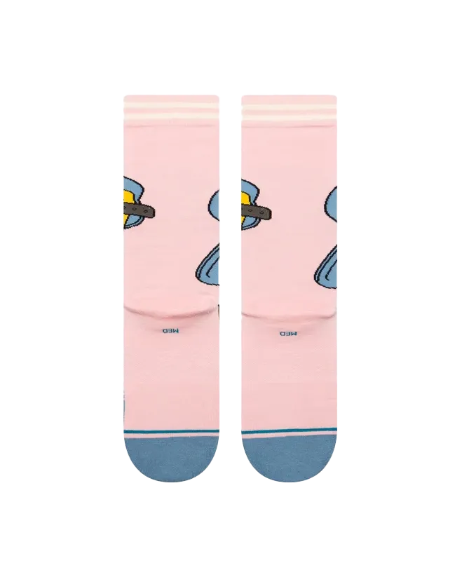 Womens Tweety Crew Socks in Pink