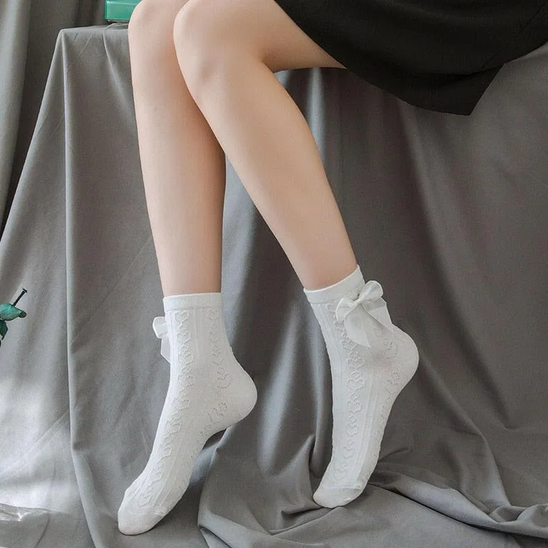 Women's White Lace Socks – Ideal for Bridal, Formal, or Casual Outfits